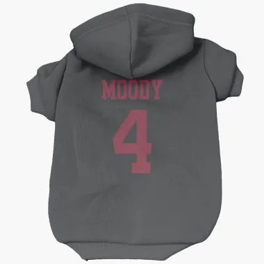 Black San Francisco 49ers Jake Moody   Dog & Cat Pet Hoodie