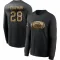 Black Youth Tevin Coleman San Francisco 49ers 2020 Salute To Service Sideline Performance Long Sleeve T-Shirt