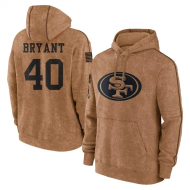 Brown Youth Austin Bryant San Francisco 49ers 2023 Salute To Service Club Pullover Hoodie