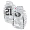 Camo Youth Deion Sanders San Francisco 49ers Arctic 2024 Salute to Service Club Fleece Pullover Hoodie