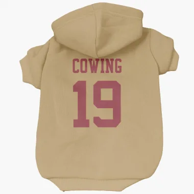 Gold San Francisco 49ers Jacob Cowing   Dog & Cat Pet Hoodie