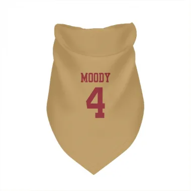 Gold San Francisco 49ers Jake Moody   Dog & Cat Pet Bandana