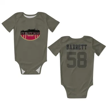 Olive San Francisco 49ers Alex Barrett   Newborn & Infant Bodysuit