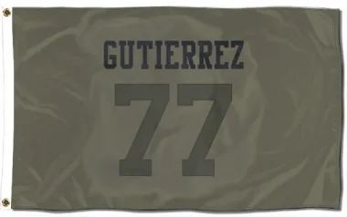 Olive San Francisco 49ers Alfredo Gutierrez   Flag (3 X 5)