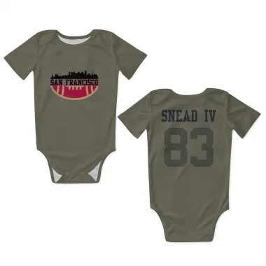 Olive San Francisco 49ers Willie Snead IV   Newborn & Infant Bodysuit