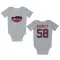 White San Francisco 49ers Alex Barrett   Rush Newborn & Infant Bodysuit