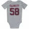 White San Francisco 49ers Alex Barrett   Rush Newborn & Infant Bodysuit